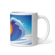 Load image into Gallery viewer, Heart Wave White Glossy Mug - Cups - Cloutropolis