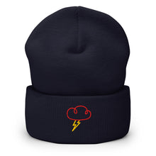 Charger l'image dans la galerie, Lightning Cloud Embroidered Cuffed Beanie - EMBROIDERY - Cloutropolis