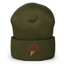 Charger l'image dans la galerie, Lightning Cloud Embroidered Cuffed Beanie - EMBROIDERY - Cloutropolis