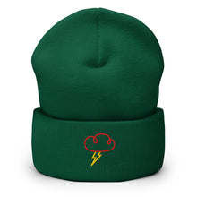Charger l'image dans la galerie, Lightning Cloud Embroidered Cuffed Beanie - EMBROIDERY - Cloutropolis
