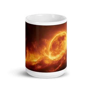 Lunar Heat White Glossy Mug - mug - Cloutropolis