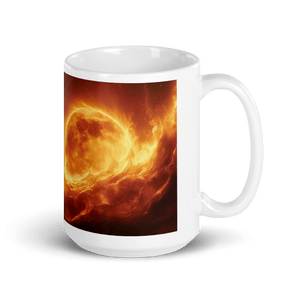 Lunar Heat White Glossy Mug - mug - Cloutropolis