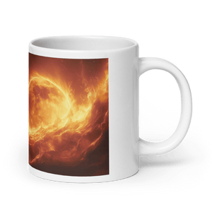 Lunar Heat White Glossy Mug - mug - Cloutropolis