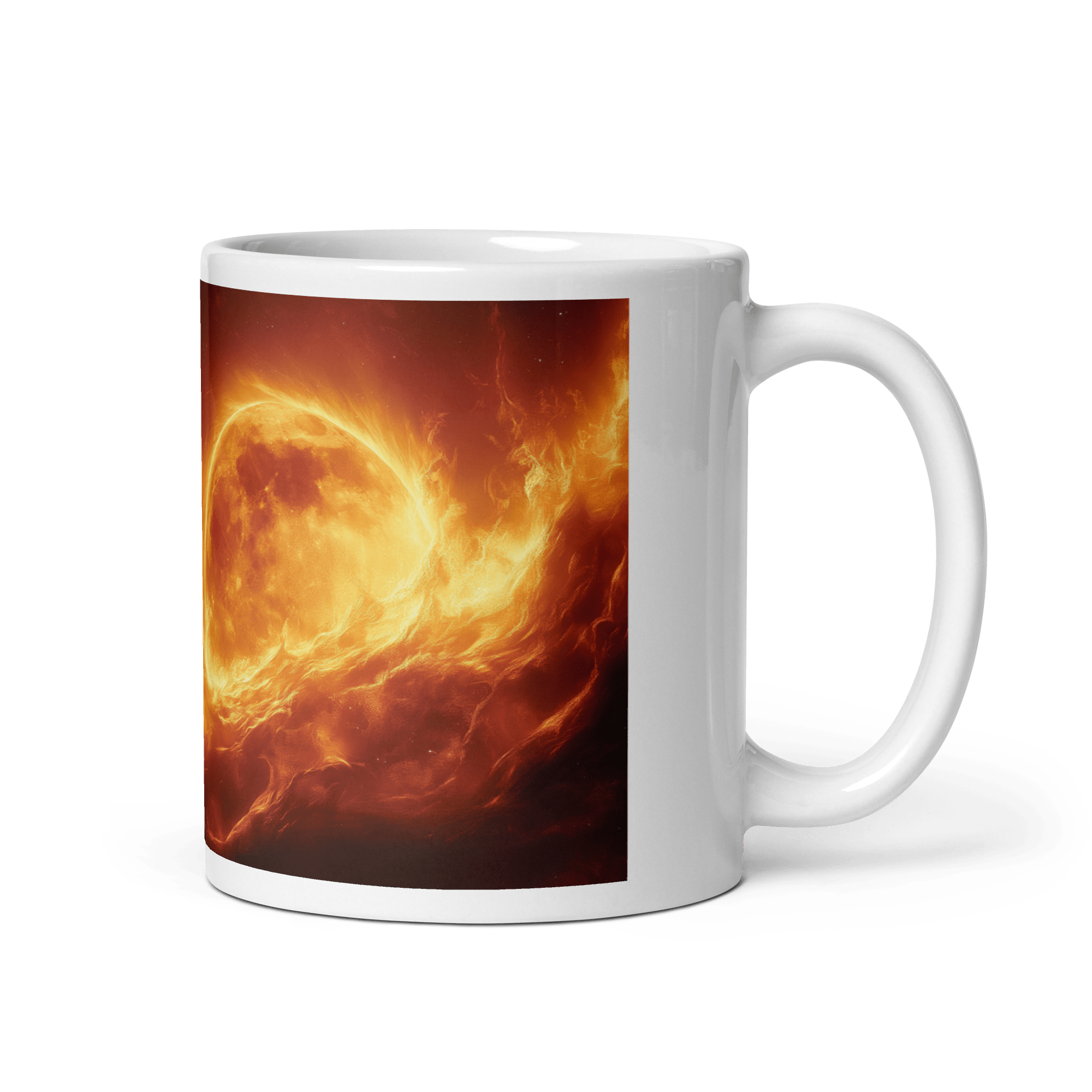 Lunar Heat White Glossy Mug - mug - Cloutropolis