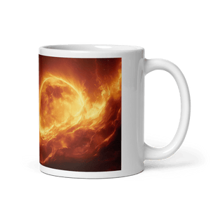 Lunar Heat White Glossy Mug - mug - Cloutropolis