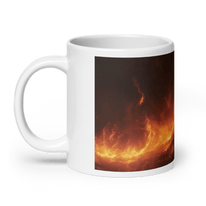 Lunar Heat White Glossy Mug - mug - Cloutropolis