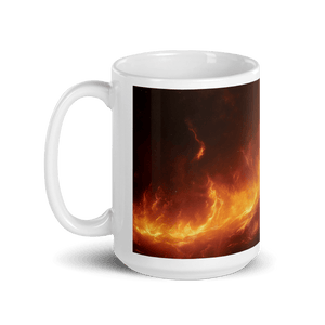 Lunar Heat White Glossy Mug - mug - Cloutropolis