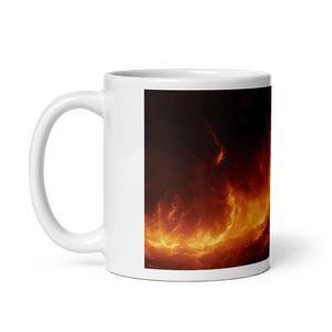 Lunar Heat White Glossy Mug - mug - Cloutropolis