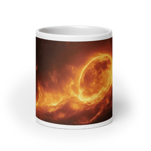 Lunar Heat White Glossy Mug - mug - Cloutropolis