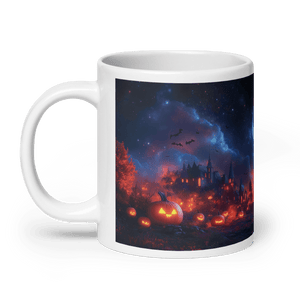 Moon Art: Another Halloween White Glossy Mug - mug - Cloutropolis