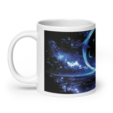 Load image into Gallery viewer, Moon Art: Shadow Crescent White Glossy Mug - mug - Cloutropolis