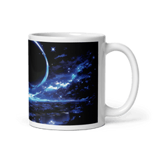 Load image into Gallery viewer, Moon Art: Shadow Crescent White Glossy Mug - mug - Cloutropolis