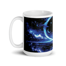 Load image into Gallery viewer, Moon Art: Shadow Crescent White Glossy Mug - mug - Cloutropolis