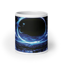 Load image into Gallery viewer, Moon Art: Shadow Crescent White Glossy Mug - mug - Cloutropolis