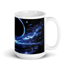 Load image into Gallery viewer, Moon Art: Shadow Crescent White Glossy Mug - mug - Cloutropolis