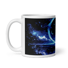 Load image into Gallery viewer, Moon Art: Shadow Crescent White Glossy Mug - mug - Cloutropolis