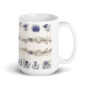 Moon Star Fine White Glossy Mug - mug - Cloutropolis