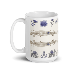 Moon Star Fine White Glossy Mug - mug - Cloutropolis