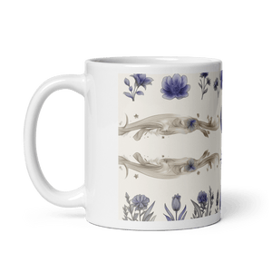 Moon Star Fine White Glossy Mug - mug - Cloutropolis