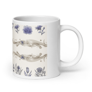 Moon Star Fine White Glossy Mug - mug - Cloutropolis