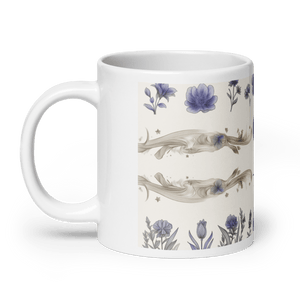 Moon Star Fine White Glossy Mug - mug - Cloutropolis