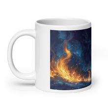 Load image into Gallery viewer, Night of Fire White Glossy Mug - mug - Cloutropolis