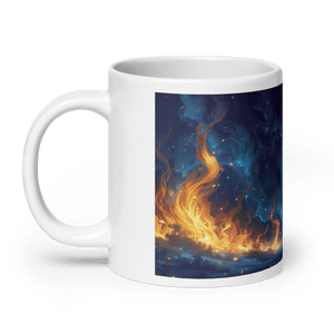 Night of Fire White Glossy Mug - mug - Cloutropolis