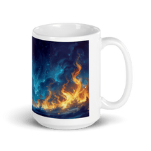 Load image into Gallery viewer, Night of Fire White Glossy Mug - mug - Cloutropolis