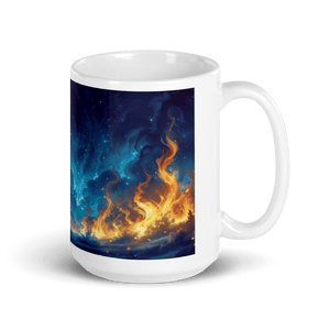 Night of Fire White Glossy Mug - mug - Cloutropolis