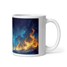 Load image into Gallery viewer, Night of Fire White Glossy Mug - mug - Cloutropolis