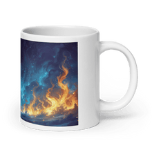 Load image into Gallery viewer, Night of Fire White Glossy Mug - mug - Cloutropolis