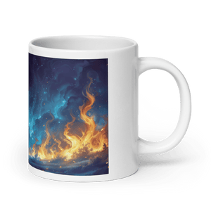 Night of Fire White Glossy Mug - mug - Cloutropolis