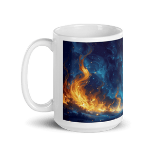 Night of Fire White Glossy Mug - mug - Cloutropolis