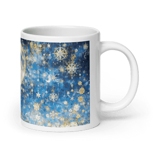 Night's Gleaming Resplendence White Glossy Mug - mug - Cloutropolis