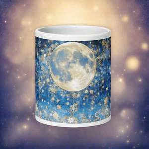 Night's Gleaming Resplendence White Glossy Mug - mug - Cloutropolis