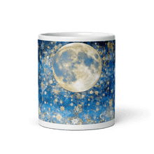 Load image into Gallery viewer, Night&#39;s Gleaming Resplendence White Glossy Mug - mug - Cloutropolis