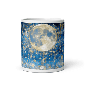 Night's Gleaming Resplendence White Glossy Mug - mug - Cloutropolis