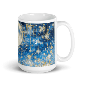 Night's Gleaming Resplendence White Glossy Mug - mug - Cloutropolis