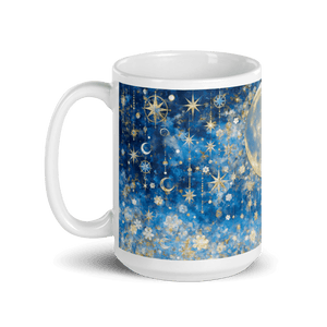 Night's Gleaming Resplendence White Glossy Mug - mug - Cloutropolis