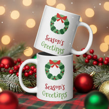 Load image into Gallery viewer, Season&#39;s Greetings White Glossy Mug - MUG - Cloutropolis