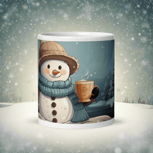 Load image into Gallery viewer, Snowman With Some Hot Chocolate Mug - Cups - Cloutropolis