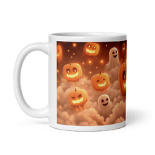 Load image into Gallery viewer, Spooky Pumpkins White Glossy Mug - mug - Cloutropolis