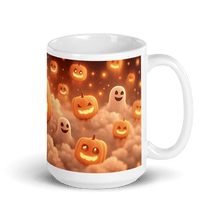 Load image into Gallery viewer, Spooky Pumpkins White Glossy Mug - mug - Cloutropolis