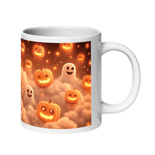 Load image into Gallery viewer, Spooky Pumpkins White Glossy Mug - mug - Cloutropolis