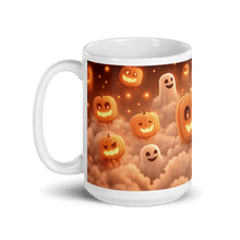 Load image into Gallery viewer, Spooky Pumpkins White Glossy Mug - mug - Cloutropolis