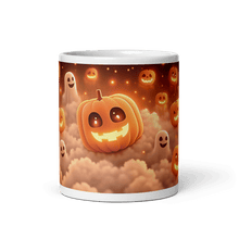 Load image into Gallery viewer, Spooky Pumpkins White Glossy Mug - mug - Cloutropolis