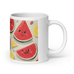 Strawberry Melonade White Glossy Mug - Cloutropolis