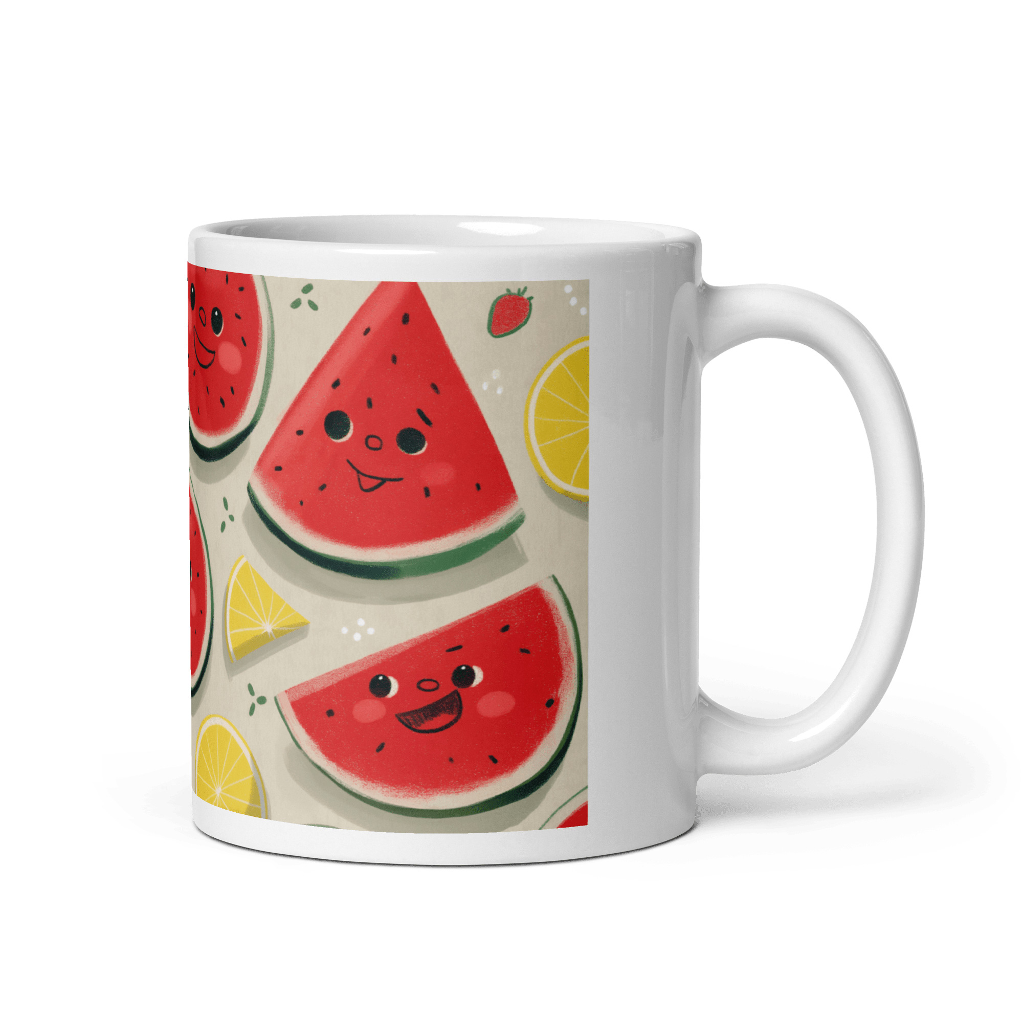 Strawberry Melonade White Glossy Mug - Cloutropolis