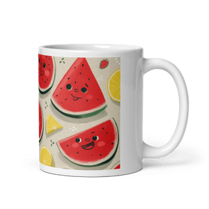 Strawberry Melonade White Glossy Mug - Cloutropolis