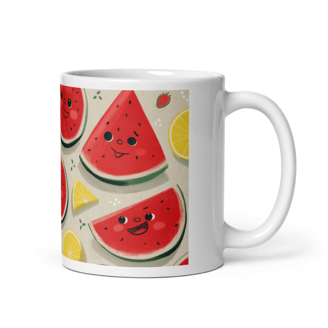 Strawberry Melonade White Glossy Mug - Cloutropolis